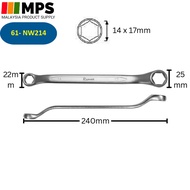 REMAX 45° DOUBLE OFFSET RING WRENCH (6 Point) DOUBLE RING SPANNER SPANNAR