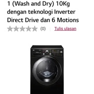 BEKAS MESIN CUCI LG FRONT LOADING LG WD-P1410RD6 10 KG WASH AND DRY