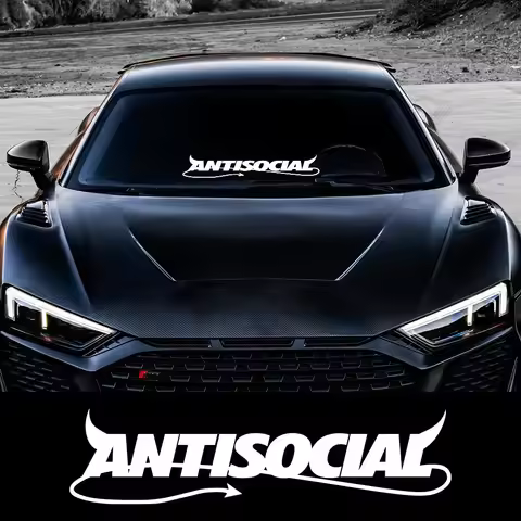Cartoon Antisocial Auto Stickers On The Car Body Doorhandle Sticker Door Handle Decal