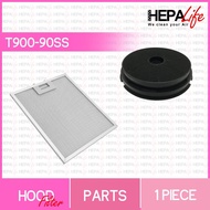 Turbo T900-90SS Compatible Cooker Hood Carbon filter &amp; Grease Filter - Hepalife