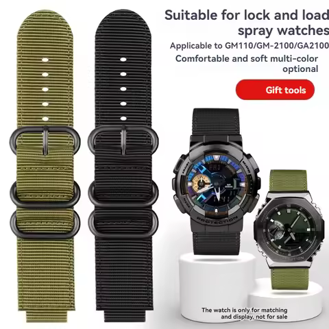 GM110 Nylon Watch strap For G-SHOCK Casio DW5600 GW-B5600 GW6900 GA110 GM2100 GA900 GA-800 GBA-800 c