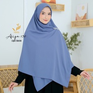 Alifa 150 | Jilbab Hijab Segi Empat Syari Panjang Lebar Jumbo Tebal Polos Murah Wolfis Premium