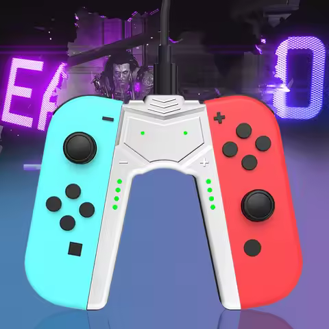 For Switch OLED for Joy-Con Charging Grip Type C Mini Charging Dock Grip Play While Charging Handle 