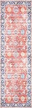 Safavieh Saffron Collection SFN201P Runner, 2' 3" x 8', Rust/Navy