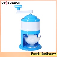 Yesfashion Manual Ice Shaver Snow Cone Machine Portable Crusher Shaved Ice Machine Snow Cone Machine