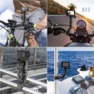 All Motorcycle Camera Clamp Mount Convenient 360degree Round Mount for Camera