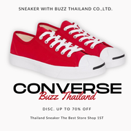 CONVERSE JACK PURCELL CLASSIC RED BLACK Buzz Sneaker Thailand รองเท้าผ้าใบแบรนด์ ชายและหญิง
