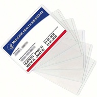 10 ชิ้น ที่ใส่บัตรกันน้ำ, ถุงพลาสติกใสสำหรับบัตร, ซองบัตรประกันสุขภาพ, ปกบัตรธนาคารและบัตรประจำตัว, 