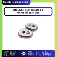 REAR TURN SIGNAL MOUNT FOR HONDA CB 100 125 CROM GOOD QUALITY