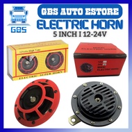 GBS Truck/Lori Car Super Electric Horn 1set 2pcs 12v 24v motor electric disc horn super loud powerfu