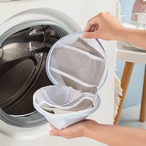 Delicate Lingerie Wash Bag - Mesh Laundry Protector for Bras & Underwear, Machine Wash Safe with Sha