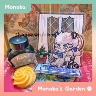 Acrylic standee 2 piece 10cm Book Reader Mountain Arknights artist Monoka