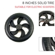 8-inch scooter rear wheels for scooter wheels, electric scooter solid tires with wheel rim bearings