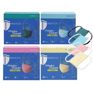 (NEW) MEDICOS 4Ply HydroCharge Hijab Headloop Surgical Face Mask (Assorted Color) 50PCS