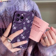 For OPPO A6 Pro A5 A5i A3 NFC Pro A3X A3i A60 A40 A40M A80 5G 4G Phone Case Dark Purple Painted Flow