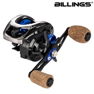 Cuộn Dây Baitcasting BILLINGS BH Series 6.5:1 Tỷ Lệ Bánh Răng 18LB Kéo Tối Đa Ống Cuộn Nông Để Câu C