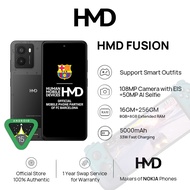 HMD Fusion 5G Smartphone Android 15 108MP Main Cam+50MP Selfie 6.56'' 90Hz Display Support Smart Out