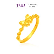TAKA Jewellery Butterfly Bliss 999 Pure Gold Ring