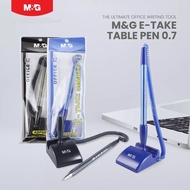 M&G E-TAKE Table Desk Pen 0.7mm ABP64801 Convenient Pen Holder for Office, Retail, and Bank or Refil