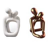 Nordic Couple Statue Table Lamp Bedroom Decoration Accessories Aesthetic Room Christmas Home Decor B