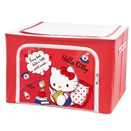【收納王妃】(HELLO KITTY) 三麗鷗Sanrio 牛津布收納箱66L 置物箱 整理箱 凱蒂貓