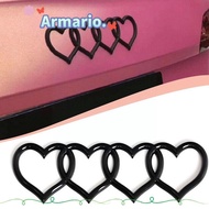 ARMARIO Love Heart Logo Rear, Heart-shaped ABS Plastics Trunk Tail Label Badge,  Emblem Decal Car St