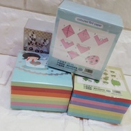 Local origami folding papers coloured flint paper ladybird bear art work