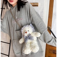 ANNABELLE Cartoon Teddy Doll Fur Sling Bag PLUSH MATERIAL Bag
