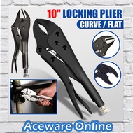 10” Locking Plier 250mm Curved Jaw Locking Pliers Vise Grip Torque Lock DIY Hand Tool Gripe Plier Ja