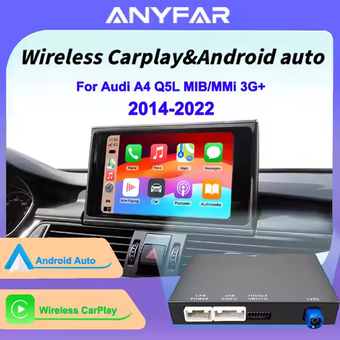 Wireless CarPlay Android Auto MMI Interface for Audi A4 A5 A6 A7 Q2L Q5L Q7 with AirPlay Mirror Link
