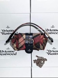 Vivienne Westwood 西太后 紅棕色蝴蝶腋下包 單肩包