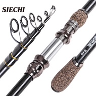 SIECHI 2021 NEW Telescopic Fishing Rod1.8M 2.1M 2.4M 2.7M Spinning Fishing Rod Telescopic Rock Fishi