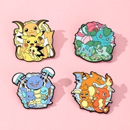 Cute Pokémon Evolution Series Badge Pikachu Badge Little Fire Dragon Frog Seed Anime Badge Pokémon J