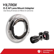 VILTROX E-Z AF LENS MOUNT ADAPTER FOR SONY E-MOUNT LENS TO NIKON Z-MOUNT CAMERA