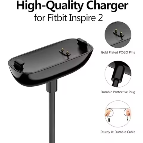 For Fitbit Inspire 2 USB Charger Smart Watch Charger Fast Charger Fitness Tracker Replacement Charge