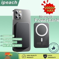 iCools Powerbank Magnatic 20000mAh Wireless Power bank Wireless Charger 2A Portable External battery