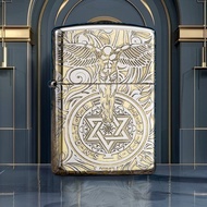 【ZIPPO官方旗艦店】環繞雕刻守護天使(反銀)防風打火機 Z-130