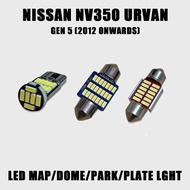 FOR Nissan NV350 Urvan LED Map Dome Light Trunk Plate Bulb Cabin Interior 2012-2024
