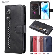 Zipper Flip Case for Huawei Nova Y73 Y63 Y72 Y72s Y72 Y70 Y90 Y61 11i 10 9 SE Honor 400 Smart 200 X9