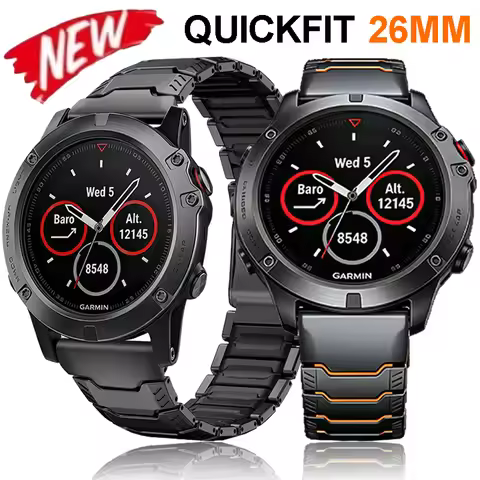 26mm Titanium Watchband for Garmin Watch Enduro 3 Fenix 8 7X Pro 51mm Fenix 6X Luxury Strap for Garm
