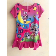 Girls' daster Dress 3-10 years 31c lol bunny everyday trendy