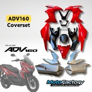 HONDA ADV160 COVERSET BODY COVER SET RED #READY STOCK