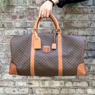 意大利中古CELINE啡色Monogram手提袋旅行袋50cm包包高級二手古著