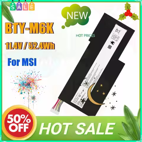 BTY-M6K Laptop Battery for MSI GF63 GF75 WF75 GS73 GF65 GS63 WS63 MS-17B4 17F1 17B3 16R3 16R1 16W1 C