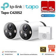TP-Link Tapo C420S2 Smart Wire-Free Security Camera System, 2-Camera System