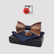{Fashion house] New design 3D Wooden tie Pocekt Square Cufflinks Fashion wood bow tie wedding dinne Handmade corbata Wooden Ties Gravata set