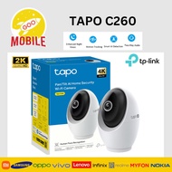 TP-Link Tapo C260 4K 8MP AI Smart CCTV | Pan Tilt 360 | Dual-Band WiFi 2.4GHz/5GHz | Motion Detect