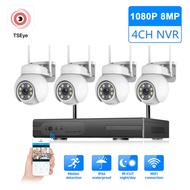TSEYE CCTV WiFi NVR Kit 8CH 8MP PTZ NVR Kamera CCTV Wireless IP Camera Two Way Audio