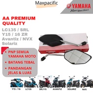 Yamaha Side Mirror LC135 Y15 Y16 SRL115 Scooter Avantiz NVX Solariz Ego s Batang Chrome Black Skuter