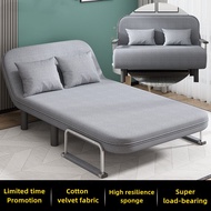 【Free Shipping】Modern Foldable Sofa Bed Multifunctional Fabric Sofa Business Office Sofa 2 Seater Sofa